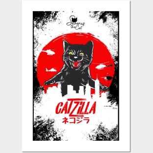 Catzilla Posters and Art